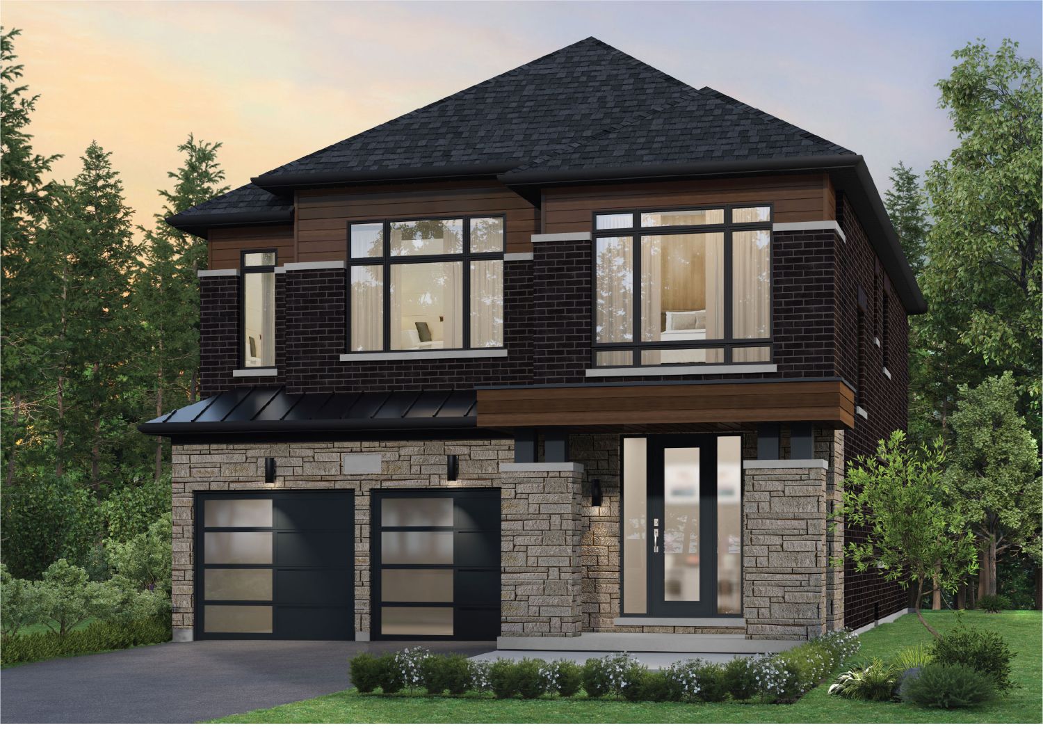 OPUS Homes Signature Architectural Elevation - Freehold Detached Residences at SouthCal Caledon
